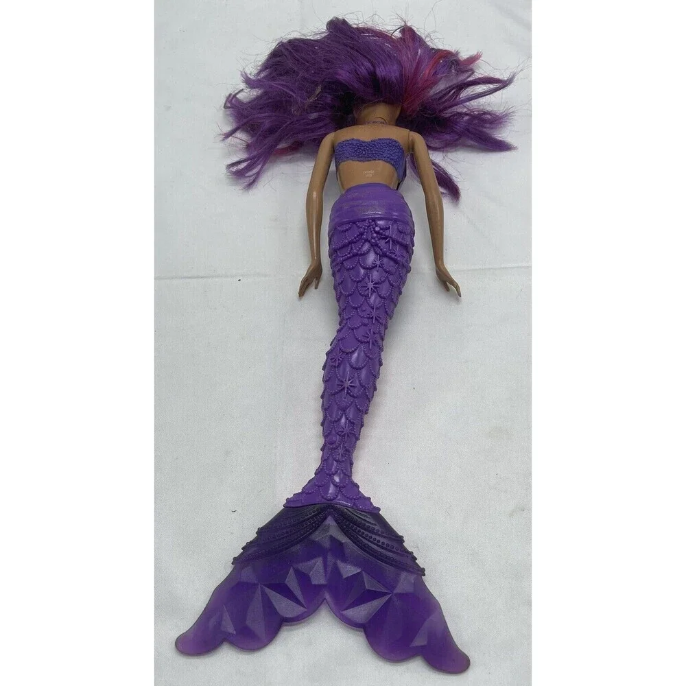 Mattel Barbie Nikki AA Jewel Dreamtopia Mermaid Doll Purple Pink Hair RARE